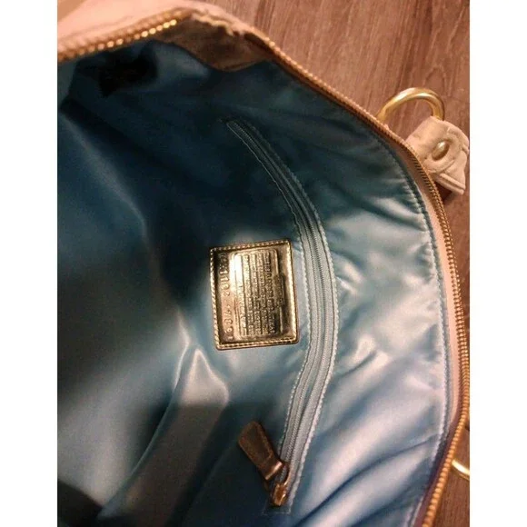 Coach Signature Logo Poppy Lurex Glam Glitter Sateen Tote Bag H1 193 17890 - Picture 10 of 13